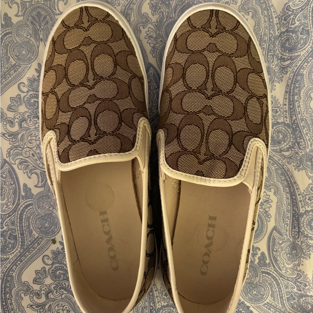Coach slip ons size 9